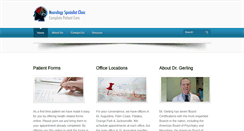 Desktop Screenshot of neurospecialistclinic.com